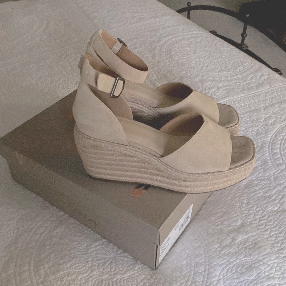 GORGEOUS Like New Crown Vintage Espadrille Platform Sandal sz 9.5